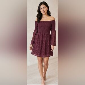 Xhilaration Lace Off The Shoulder Renaissance Dress